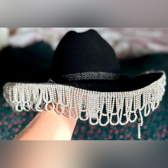 Wyeth x Todd Magill Cardi Rhinestone Fringe Cowboy Hat NWT — Editorial Statement main image 9